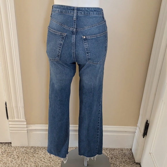 & Denim vintage straight high waist jeans in medium was size 2 - Picture 3 of 7